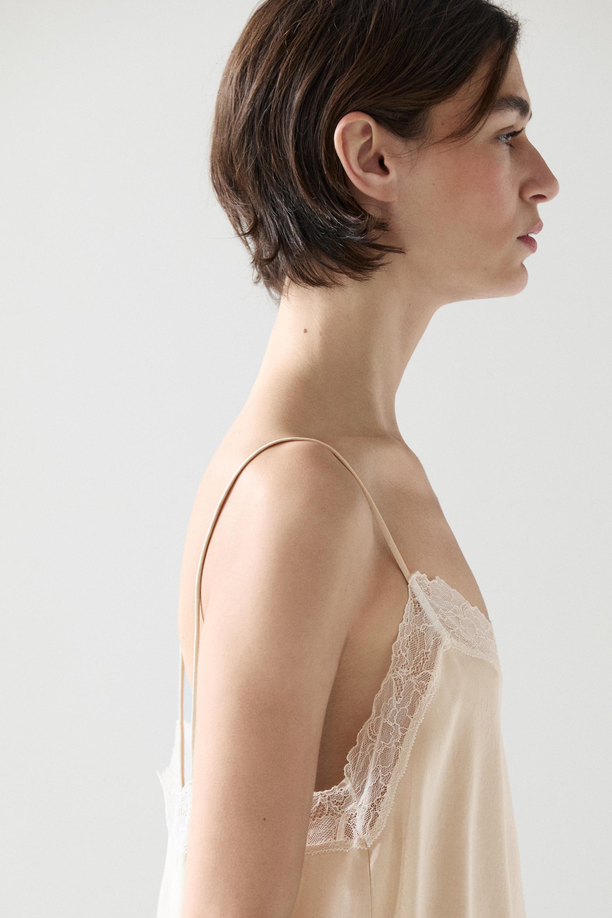 Strappy top with lace detail